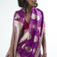 Dusky Purple Organza Silk Saree