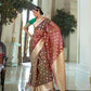 Dual Shade Pink Organza Silk Saree