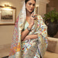 Alice Blue Kashmiri Kani Jamewar Saree