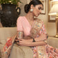 Apricot Peach Kashmiri Kani Jamewar Saree