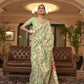 Bright Green Kashmiri Kani Jamewar Saree