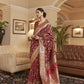 Congo Brown Kashmiri Kani Jamewar Saree