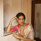 Pastel Green Embroidered Organza Silk Saree