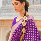 Musing Purple Banarasi Handloom Silk Saree