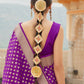 Musing Purple Banarasi Handloom Silk Saree