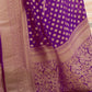 Musing Purple Banarasi Handloom Silk Saree
