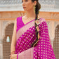 Rani Pink Banarasi Handloom Silk Saree
