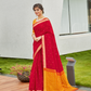 Red & Orange Handloom Cotton Saree