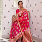 Fuschia Pink Banarasi Silk Saree