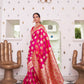 Fuschia Pink Banarasi Silk Saree