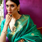 Moss Green Banarasi Soft Silk Saree