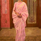 Sea Pink Woven Zari Silk Saree