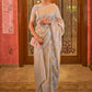 Walnut Cream Woven Zari Silk Saree