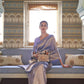 Purple Brocade Woven Handloom Kanjivaram Silk Saree