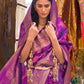 Pancy Purple Banarasi Handloom Soft Silk Saree