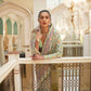 Lime Green Kashmiri Kani Jamewar Saree