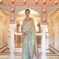 Lime Green Kashmiri Kani Jamewar Saree