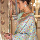 Seafoam Blue Kashmiri Kani Jamewar Saree