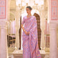 Crepe Pink Kashmiri Kani Jamewar Saree