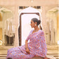Crepe Pink Kashmiri Kani Jamewar Saree