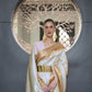 Pale Pinkish White Silk Saree