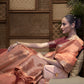Pale Copper Organza Silk Saree