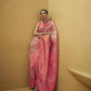Watermelon Pink Kanjivaram Handloom Silk Saree