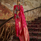 Magenta Pink Kanjivaram Brocade Woven Silk Saree