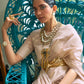 Sand Brown Weaved Lucknowi Chikankari Saree