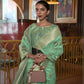 Mint Green Handloom Woven Silk Saree