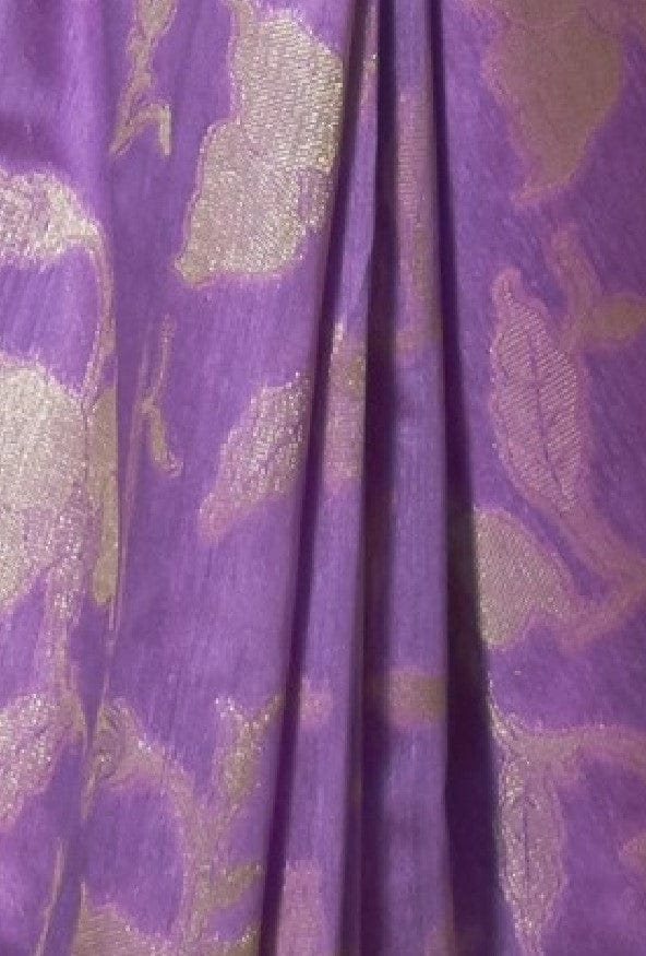 Light Purple Handloom Woven Modal Silk Saree