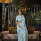 Sky Blue Handloom Woven Modal Silk Saree