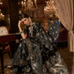 Soot Black Satin Silk Saree