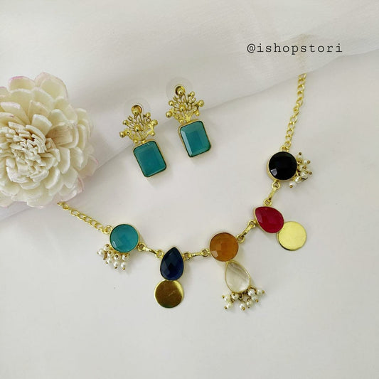 Prisha Statement Necklace Set