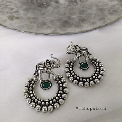 Airawat German Silver Earrings