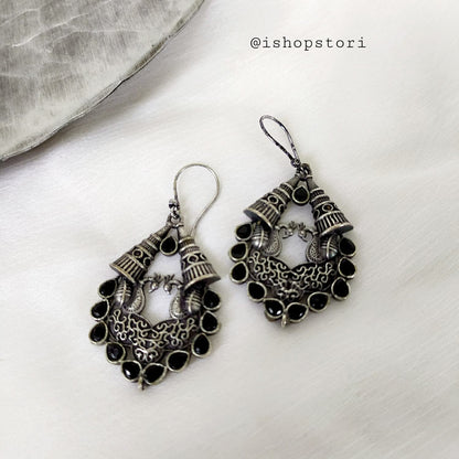 Mayuri German Silver Earrings