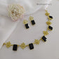 Single-layer green necklace set with a minimalist touch.