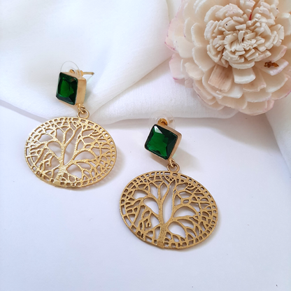 Kasvi Glossy Stone Earrings