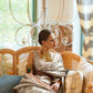 Smoke Grey Tissue Silk Handloom Saree