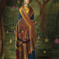 Mirage Black Paithani Saree With Embroidered Blouse