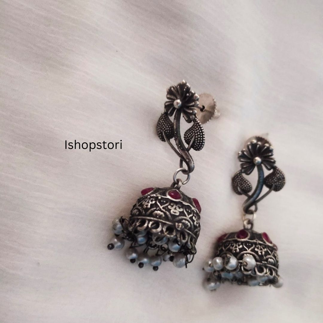 Preet Vine Monalisa Studded Stone Small Jhumkis