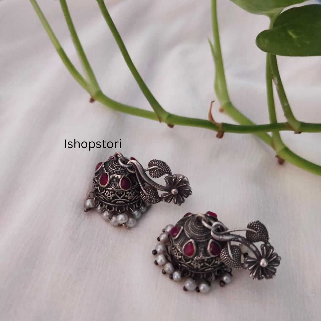 Preet Vine Monalisa Studded Stone Small Jhumkis