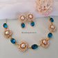 Kairaa Glossy Stone & Fresh Water Pearls Necklace Set- Bestseller!