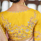 Rose Pink Banarasi Silk Saree With Designer Blouse