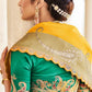 Turmeric Yellow Banarasi Silk Saree With Designer Blouse