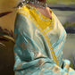 Sky Blue Banarasi Silk Saree With Designer Blouse