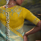Sky Blue Banarasi Silk Saree With Designer Blouse