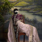 Light Lavendar Banarasi Silk Saree With Designer Blouse