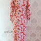 Light Purple Floral Printed Soft Rayon Chikankari Kurti