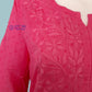 Rose Pink Dobby Cotton Short Chikankari Kurti